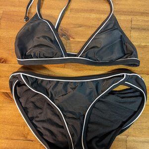 Old Navy Black & White Bikini S/M